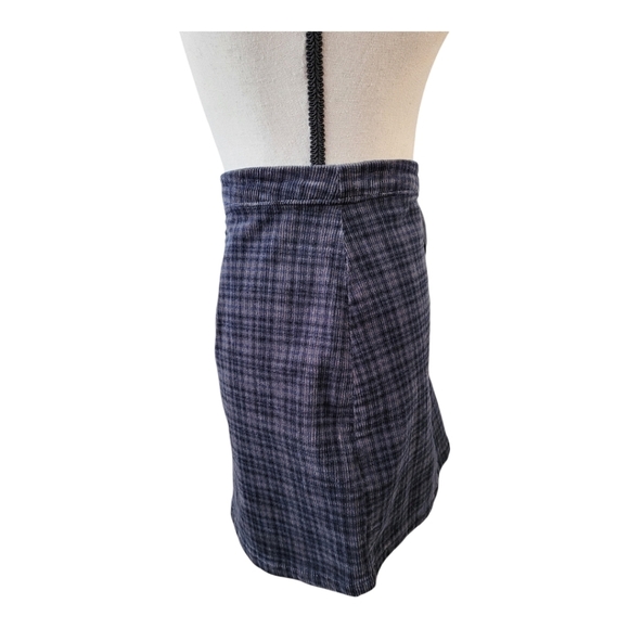 💕So plaid corduroy mini skirt - Picture 2 of 6